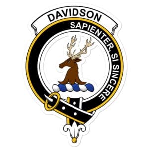 Davidson Clan Crest Vinyl Sticker