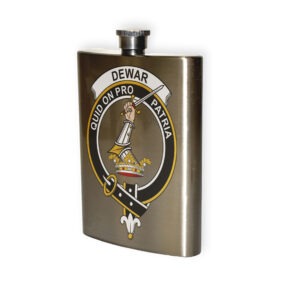 Dewar Clan Crest Flask.
