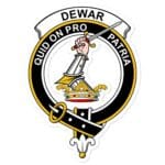 Dewar Clan Crest Vinyl Sticker