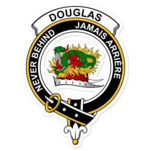 Douglas Clan Crest Vinyl Sticker