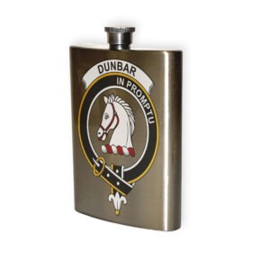 Dunbar Clan Crest Flask.