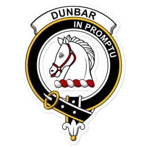 Dunbar Clan Crest Vinyl Sticker