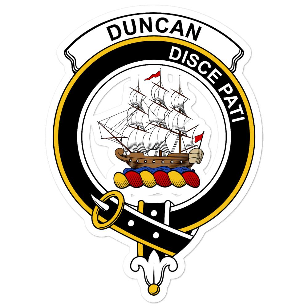 Duncan Clan Crest Vinyl Sticker