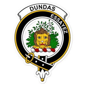 Dundas Clan Crest Vinyl Sticker