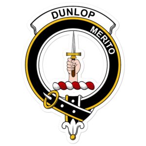 Dunlop Clan Crest Vinyl Sticker