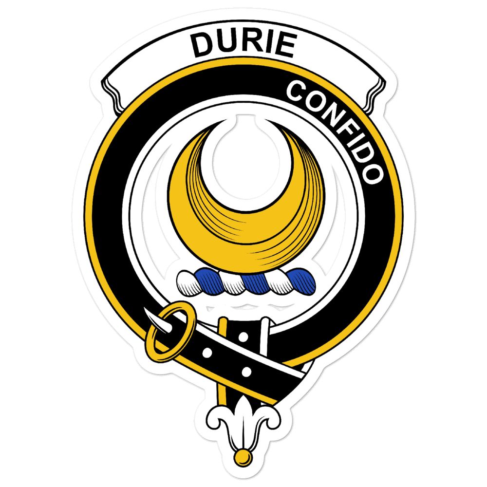 Durie Clan Crest Vinyl Sticker