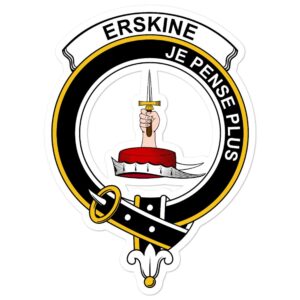 Erskine Clan Crest Vinyl Sticker