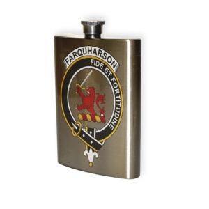 Farquharson Clan Crest Flask.