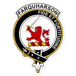Farquharson Clan Crest Vinyl Sticker