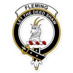 Fleming Clan Crest Vinyl Sticker