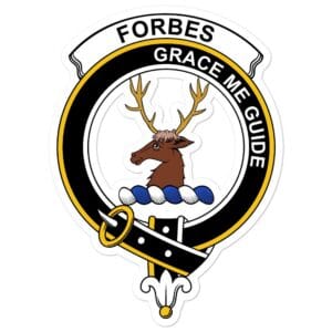 Forbes Clan Crest Vinyl Sticker