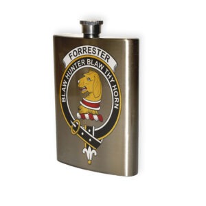 Forrester Clan Crest Flask.