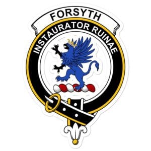 Forsyth Clan Crest Vinyl Sticker