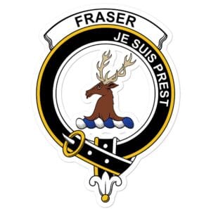 Fraser (of Lovat) Clan Crest Vinyl Sticker