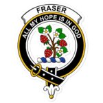 Fraser Clan Crest Vinyl Sticker