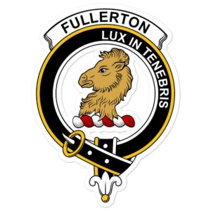 Fullerton Clan Crest Vinyl Sticker