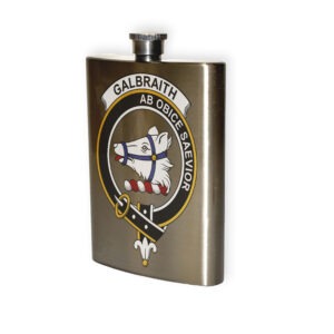 Galbraith Clan Crest Flask.