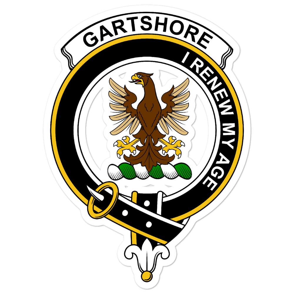 Gartshore Clan Crest Vinyl Sticker
