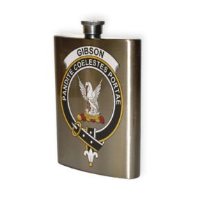 Gibson Clan Crest Flask.