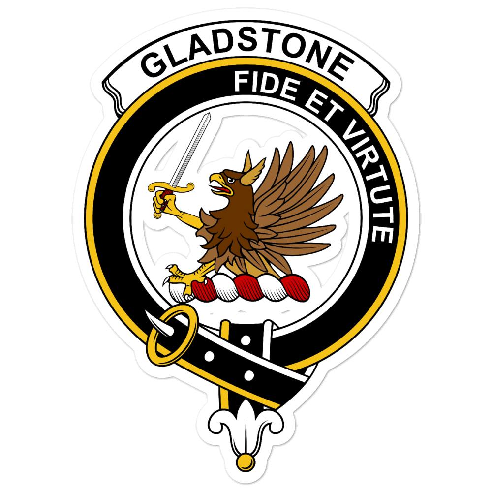 Gladstone (or Gladstanes) Clan Crest Vinyl Sticker