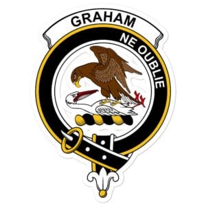 Graham Clan Crest Vinyl Sticker