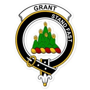 Grant Clan Crest Vinyl Sticker