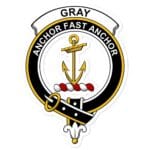 Gray Clan Crest Vinyl Sticker