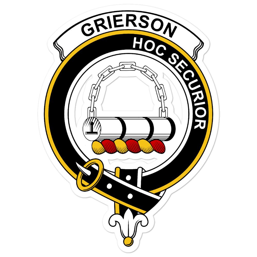 Grierson Clan Crest Vinyl Sticker