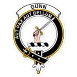 Gunn Clan Crest Vinyl Sticker