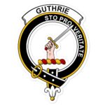 Guthrie Clan Crest Vinyl Sticker