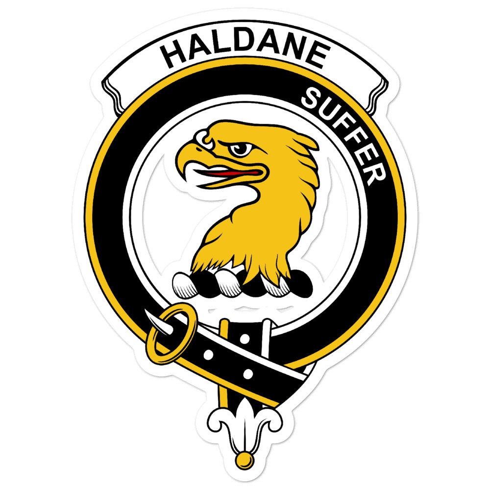 Haldane Clan Crest Vinyl Sticker