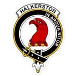 Halkerston Clan Crest Vinyl Sticker