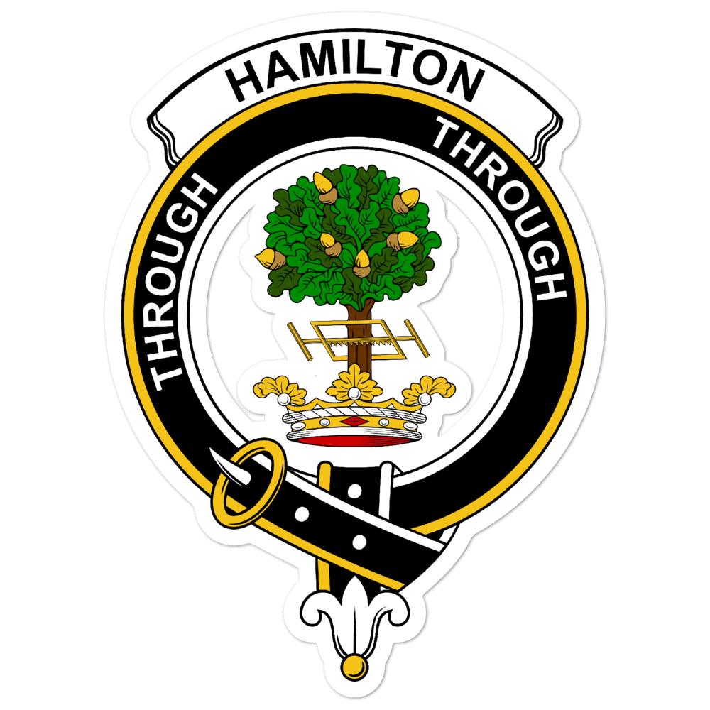 Hamilton Clan Crest Vinyl Sticker