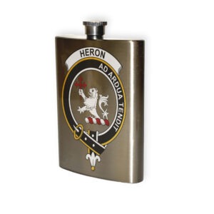 Heron Clan Crest Flask.
