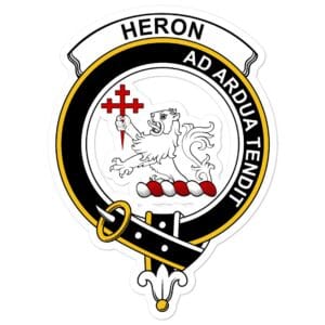 Heron Clan Crest Vinyl Sticker