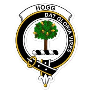 Hogg (or Hog) Clan Crest Vinyl Sticker