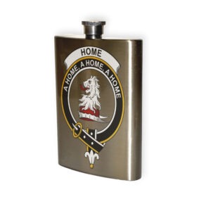 Home (or Hume) Clan Crest Flask.