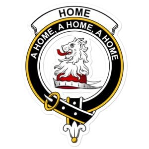 Home (or Hume) Clan Crest Vinyl Sticker