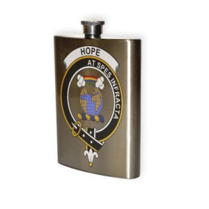 Hope Clan Crest Flask.