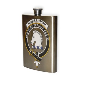 Horsburgh Clan Crest Flask.