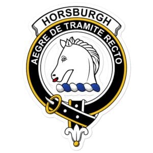 Horsburgh Clan Crest Vinyl Sticker