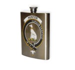 Hunter Clan Crest Flask.