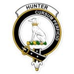 Hunter Clan Crest Vinyl Sticker