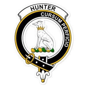 Hunter Clan Crest Vinyl Sticker