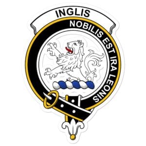 Inglis Clan Crest Vinyl Sticker