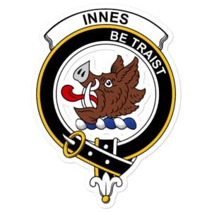 Innes Clan Crest Vinyl Sticker