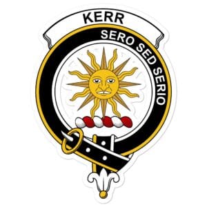 Kerr Clan Crest Vinyl Sticker