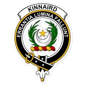 Kinnaird Clan Crest Vinyl Sticker