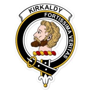 Kirkaldy (of Grange) Clan Crest Vinyl Sticker
