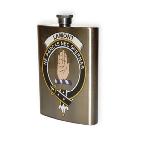 Lamont Clan Crest Flask.